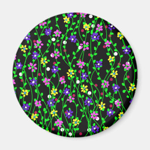 Imán Arte floral de primavera