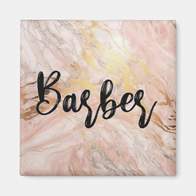 Imán Arte fluido de lujo: Barber de fusión de tinta de  (Frente)