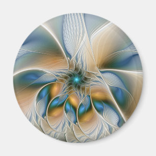 Imán Arte fractal de fantasía abstracta y elevada con a