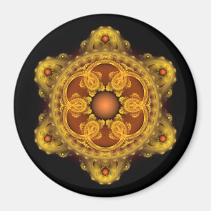 Imán Arte fractal mandala