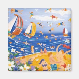 Imán Arte Fridge: Tratamientos de playa