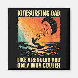 Imán Arte genial de kitesurfing para hombres papá kiteb