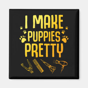 Imán Arte genial de peluquero de perros para hombres y