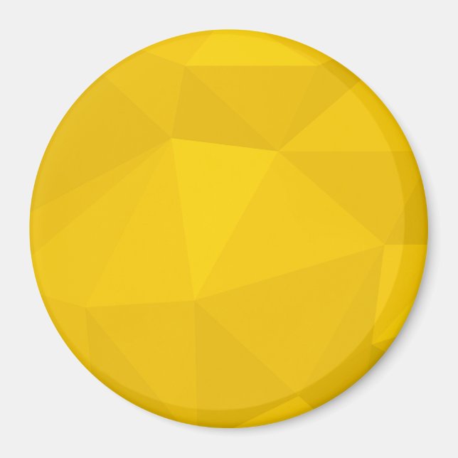 Imán Arte geométrico amarillo, moderno, fresco, moderno (Frente)