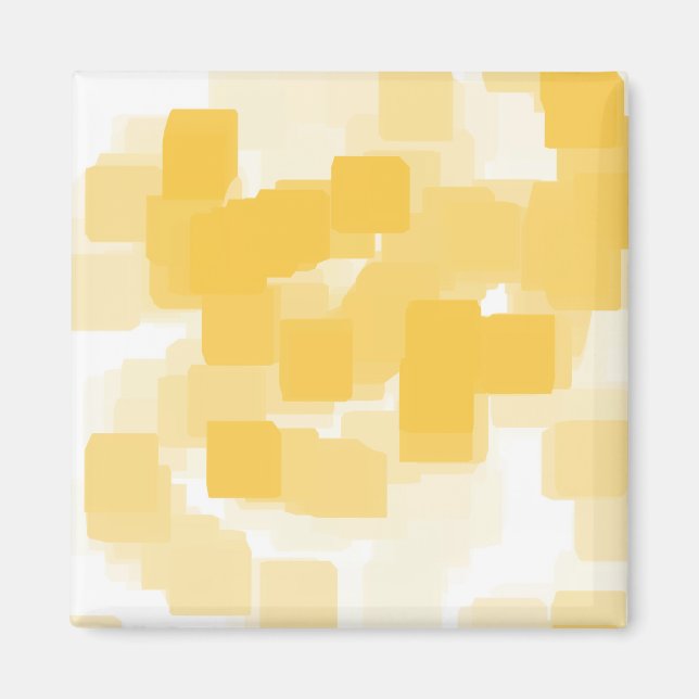 Imán Arte geométrico "Tangerine" (Frente)