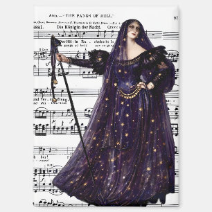 Imán Arte Gótico de Ópera Antiguo de la Reina de la Noc