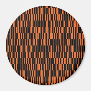 Imán arte gráfico geométrico moderno, moderno y naranja