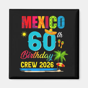 Imán Arte gráfico para cumpleaños número 60 en Cancun M