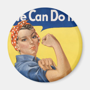 Imán Arte Impreso de Empoderamiento Femenino Pop Clásic