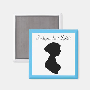 Imán Arte independiente de Silhouette, mujer de regenci