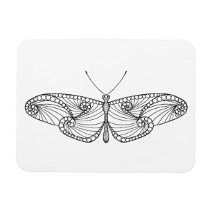 Imán Arte inspirado de la mariposa