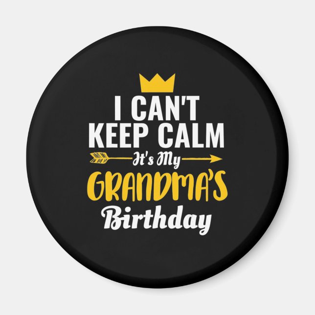 Imán Arte Madre | Es Mi Cumpleaños Abuelas (Frente)