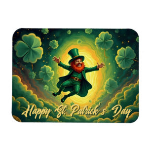 Imán Arte mágico del duende del día de San Patricio