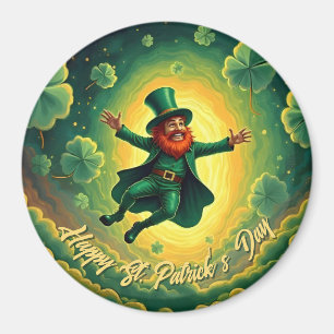 Imán Arte mágico del duende del día de San Patricio