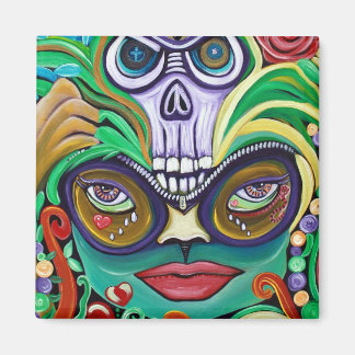 Imán Arte Mardi Gras