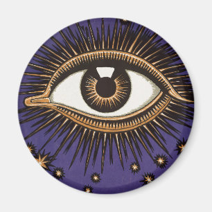 Imán Arte Místico Celestial del Ojo que Todo lo Ve Anti