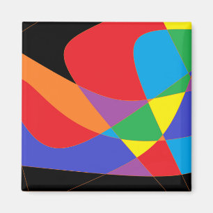 Imán Arte moderno de color arcoiris