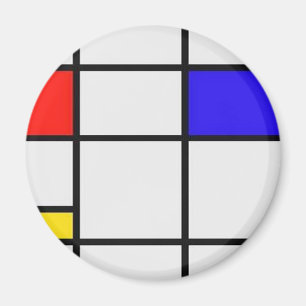 Imán Arte moderno de Piet Mondrian