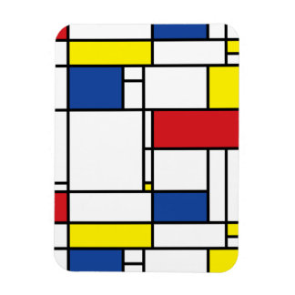 Imán Arte Moderno De Stijl Geométrico Minimalista Mondr