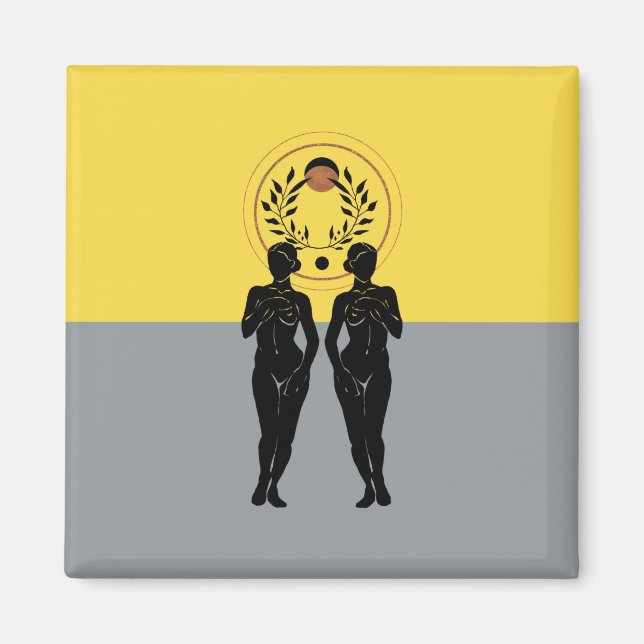 Imán Arte moderno femenino Astra (Frente)