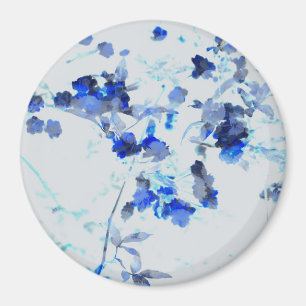 Imán Arte moderno y moderno de estampado floral/floral