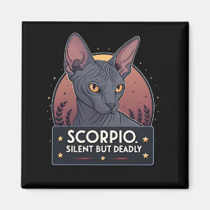 Imán Arte Mortal Silencioso del Gato Esfinge Zodiacal E