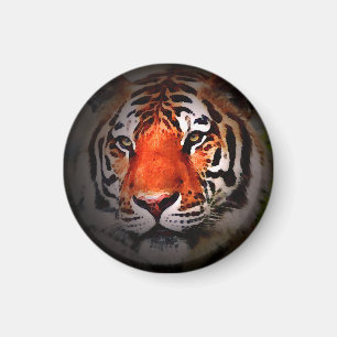 Imán Arte Motivacional Cara de Tigre