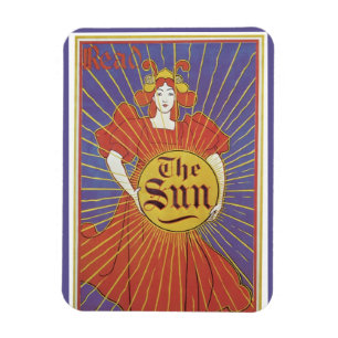 Imán Arte Nouveau Antiguo, Periódico New York Sun