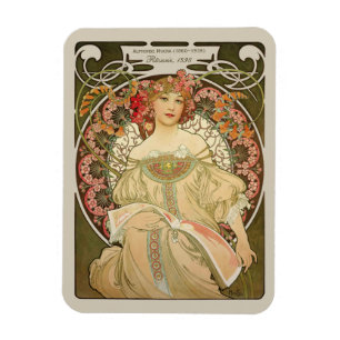 Imán Arte Nouveau del ensueño CC0878 de Alfonso Mucha