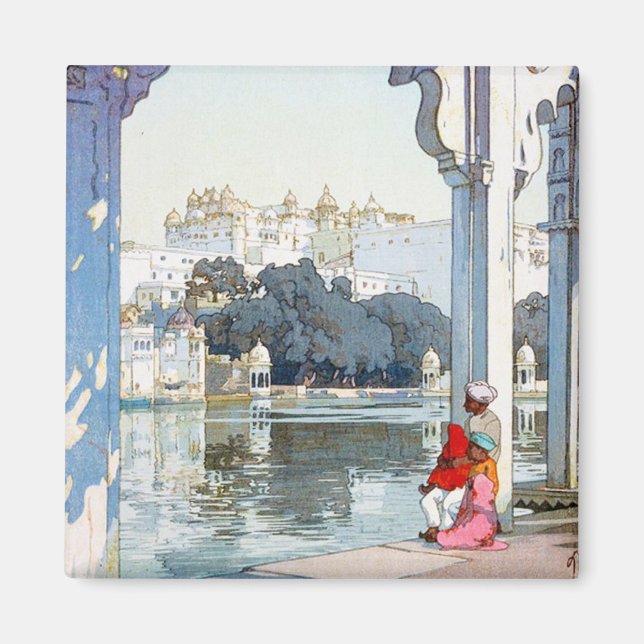 Imán Arte oriental de Guay Yoshida Hiroshi udaipur Pala (Frente)