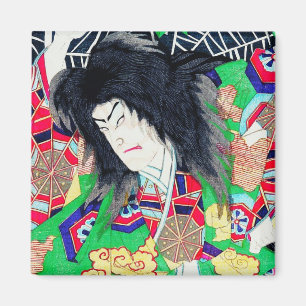 Imán Arte oriental fresco de Japón del actor de