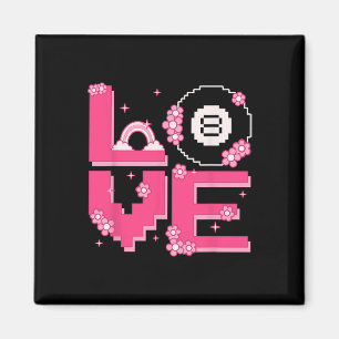 Imán Arte Pixel Retro 60 Estilo Hippie Estilo de los añ