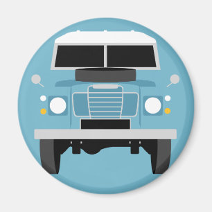 Imán Arte pop azul Clásico MK3 Land Rover