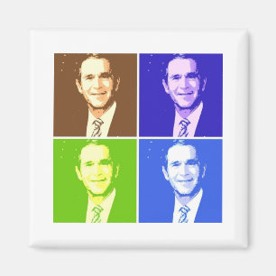 Imán Arte pop de George W Bush