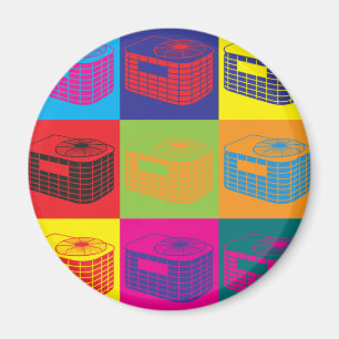 Imán Arte pop de HVAC