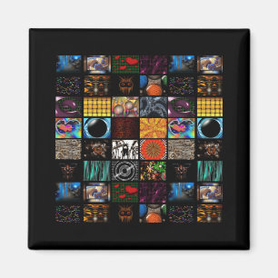 Imán Arte Pop Decorativo Patrón 