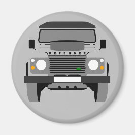 Imán Arte pop gris Clásico Land Rover
