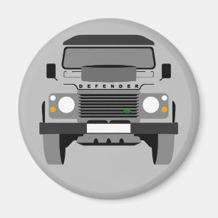 Imán Arte pop gris Clásico Land Rover