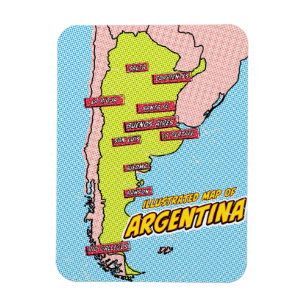 Imán Arte pop ilustra Argentina