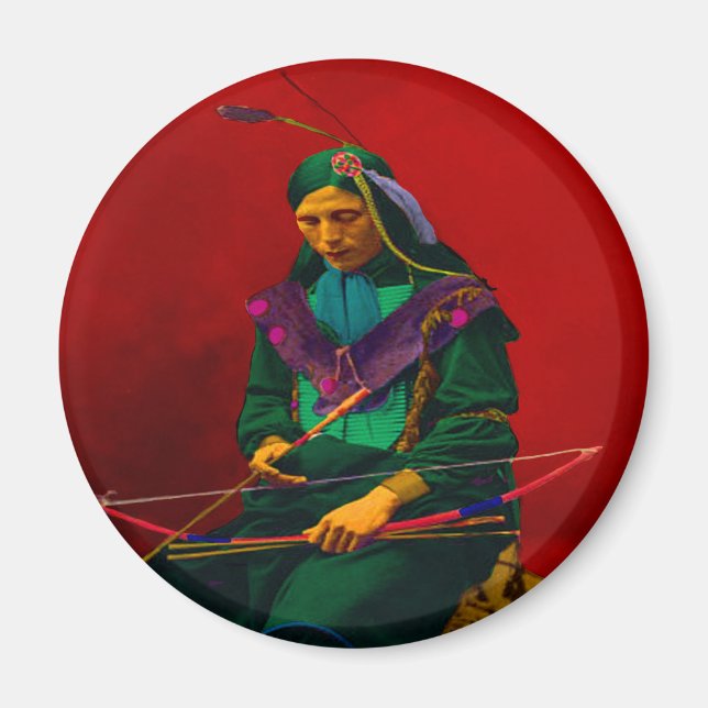 Imán Arte pop indio cherokee (Frente)