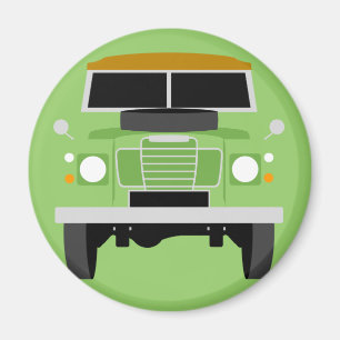 Imán Arte pop verde Clásico MK3 Land Rover