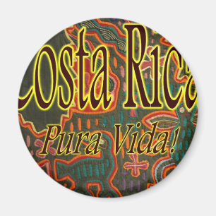 Imán Arte popular Pura Vida de Costa Rica