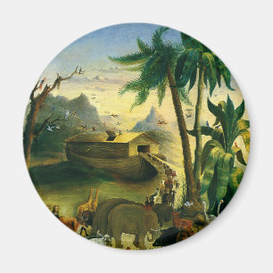 Imán Arte popular victoriano vintage, arca de Noé de Hi