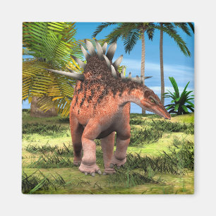Imán Arte prehistórico de Kentrosaurus Dinosaurio Jungl