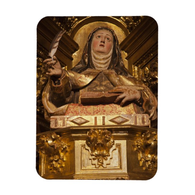 Imán Arte religioso que representa a Santa Teresa (Vertical)