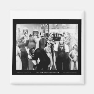 Imán Arte renacentista de Harlem - "correa negra "