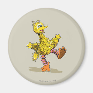 Imán Arte Retro Gran Pájaro