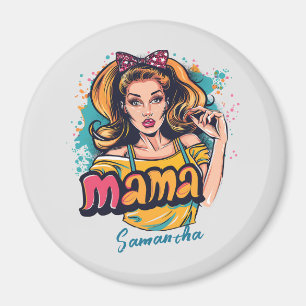 Imán Arte Retro Mama Pop Personalizado (10)