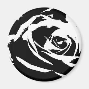 Imán Arte Rosa posterizado
