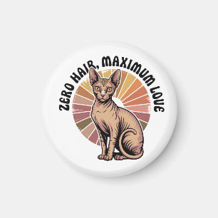 Imán Arte Sphynx Amor Máximo Cero Pelo